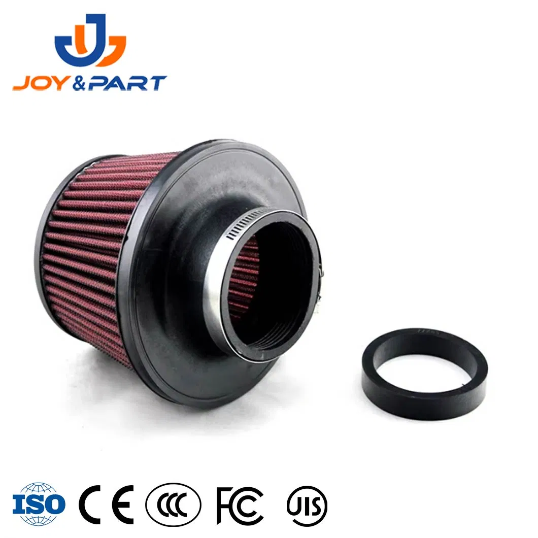 76mm Kegelkonisch-Luftfilter 2,5-3inch Automobilfilter China Filter Hersteller 76 mm koneical 