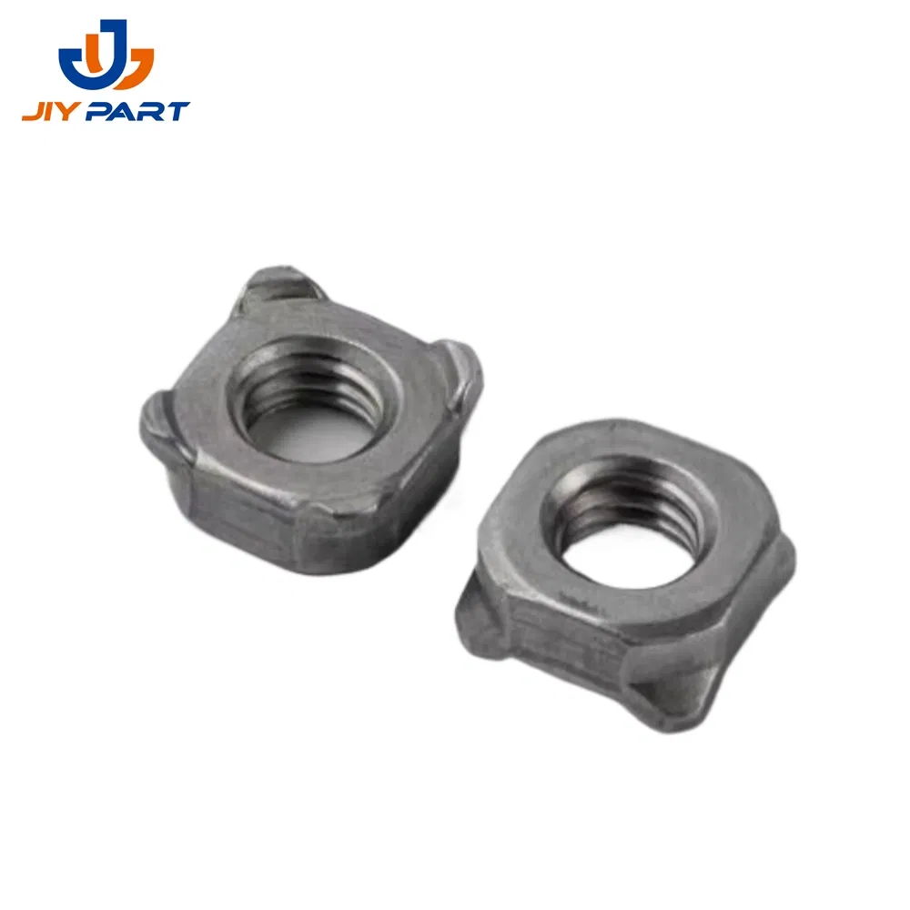 Standard DIN 928 Porca Solda Quadrada Quadratschweißmutter Kohlenstoffstahl Zinkten Sie vier Quadratschweißmutter