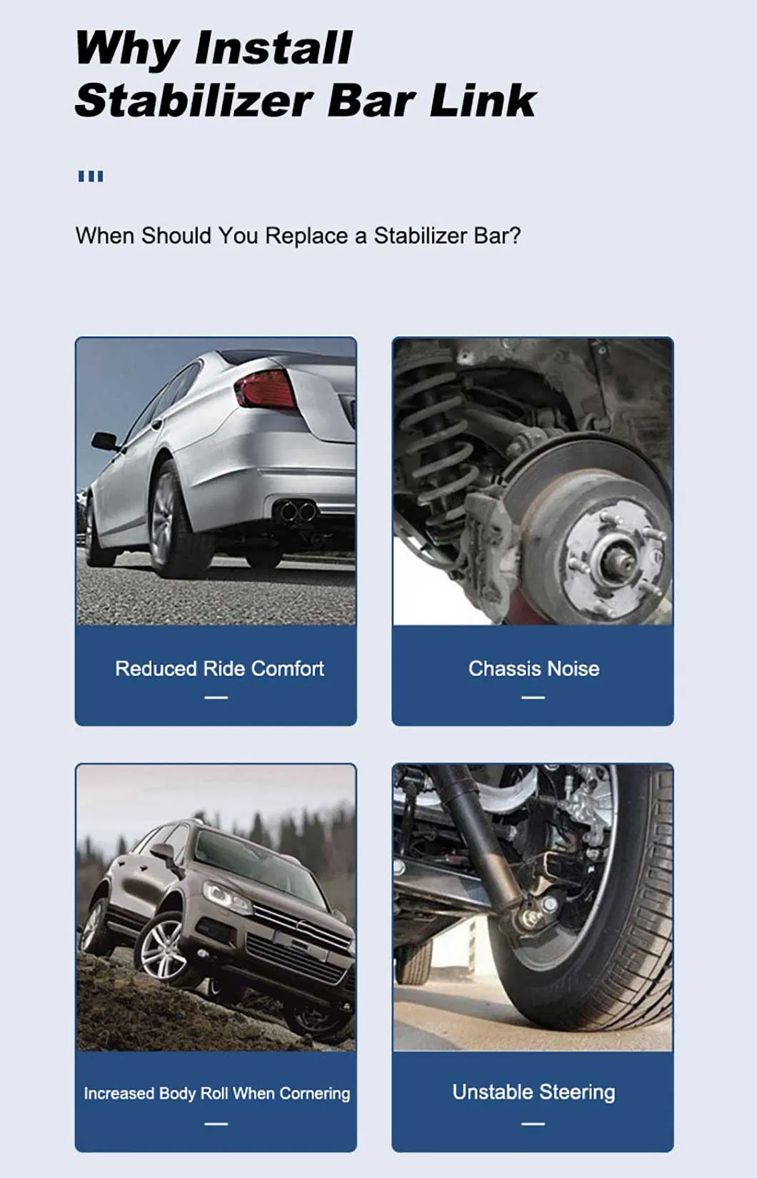 Großhandel Auto Ersatzteile Zubehör Universal Stabilisator Link für Deutschlandauto